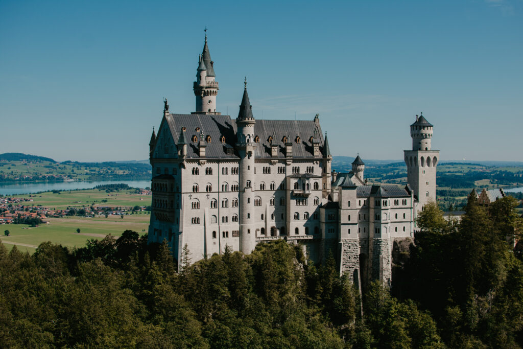 An image of the Neuschwanstein Castle in near Füssen, Germany.